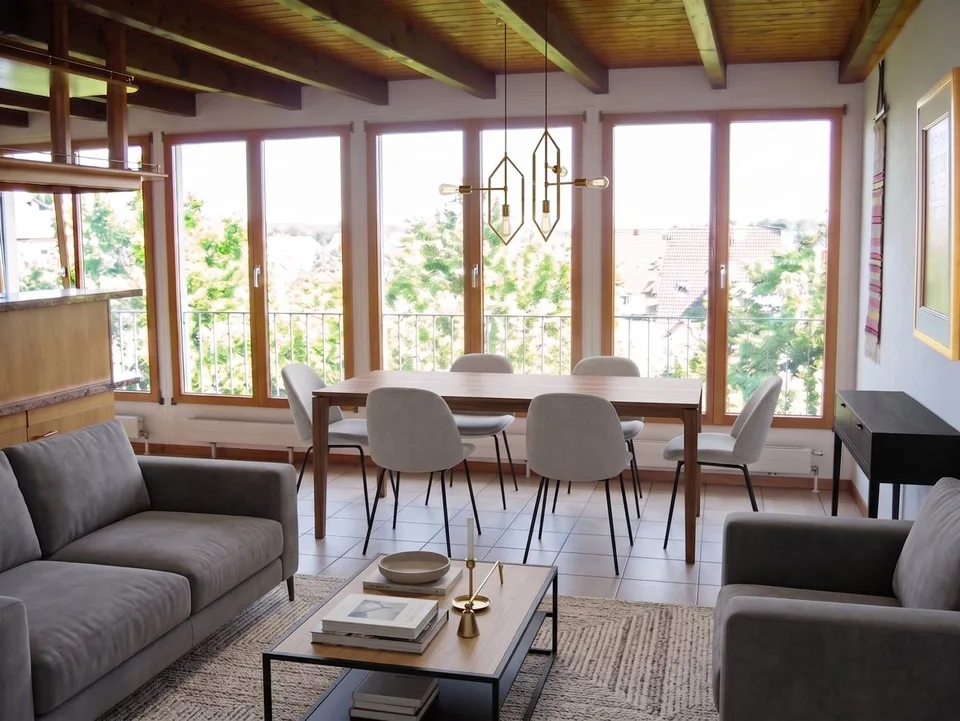 Dachwohnung mit 20 m² Terrasse