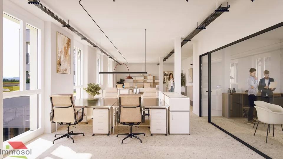 Saint-Aubin - Bureaux commerciaux à louer dès 85 m2 au 1er étage