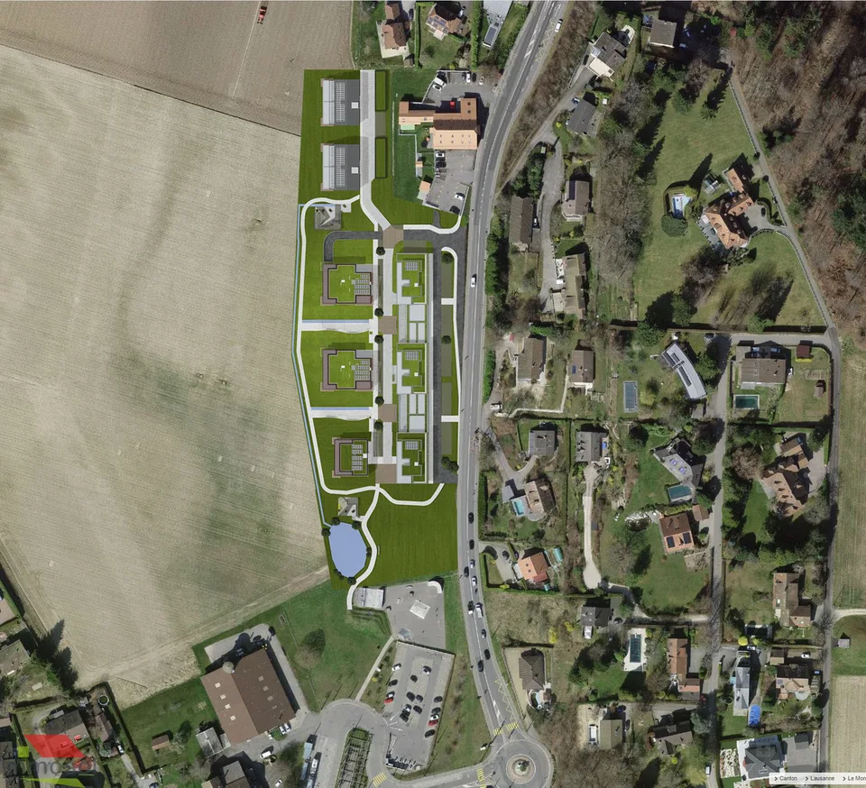 Le Mont - Bureau à louer de 120 m2 au 1er étage - Bâtiment Neuf