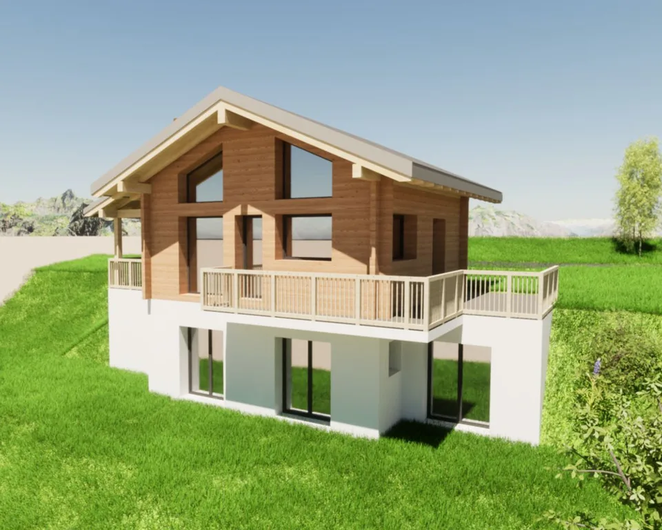 Chalet im Bau in Evolène