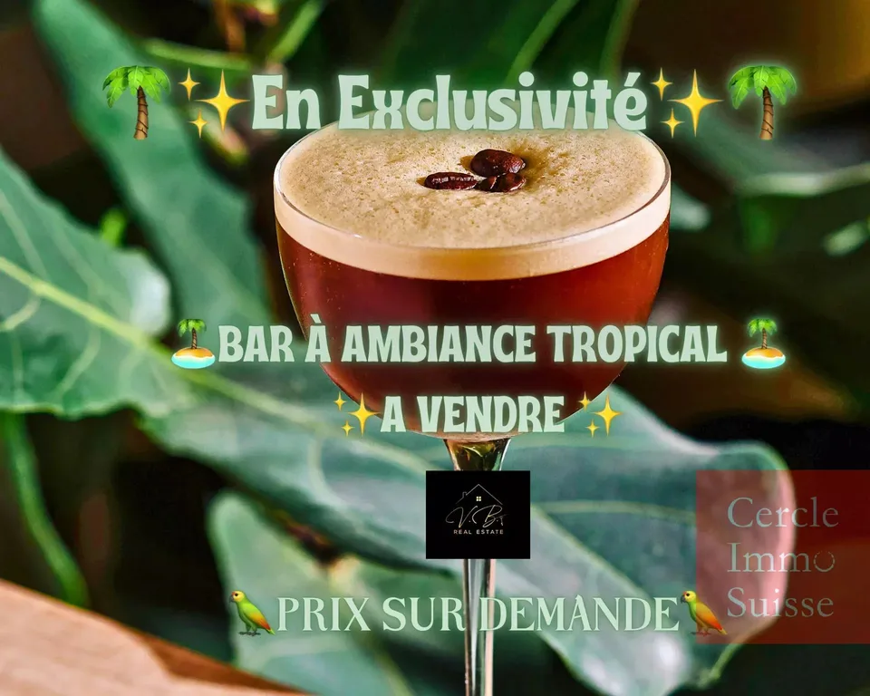 - Exclusivité - Bar d'ambiance à Vendre Rive Gauche Genève