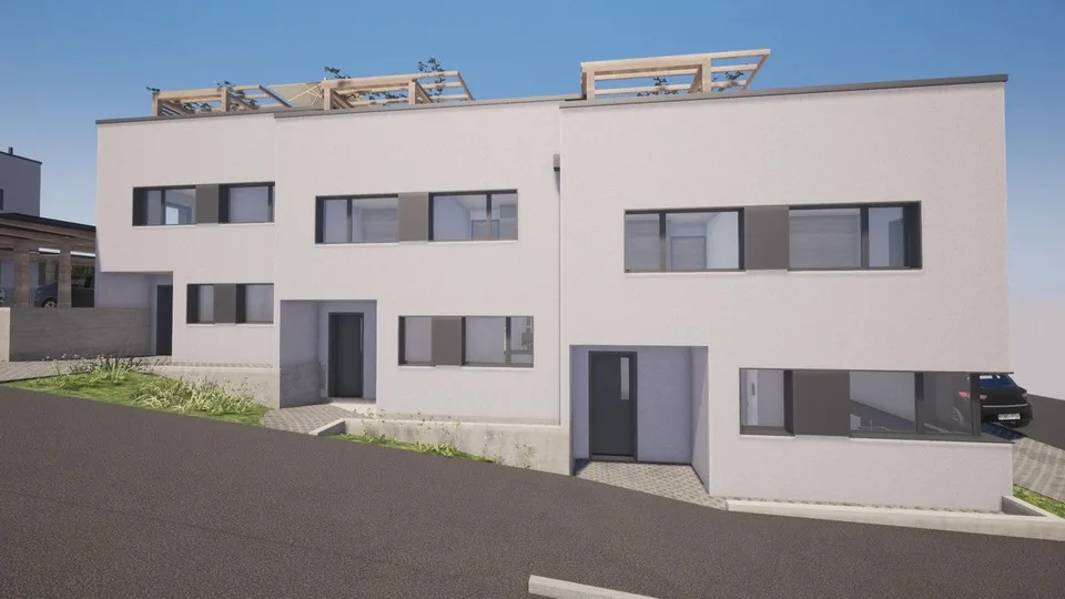 Villa a schiera sulle colline con magnifica terrazza