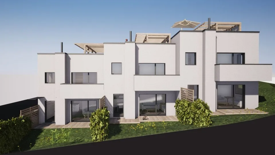 Villa a schiera sulle colline con magnifica terrazza