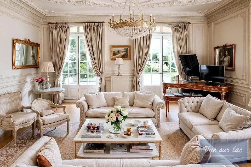 Splendide maison de maître au coeur d'un parc, face au lac