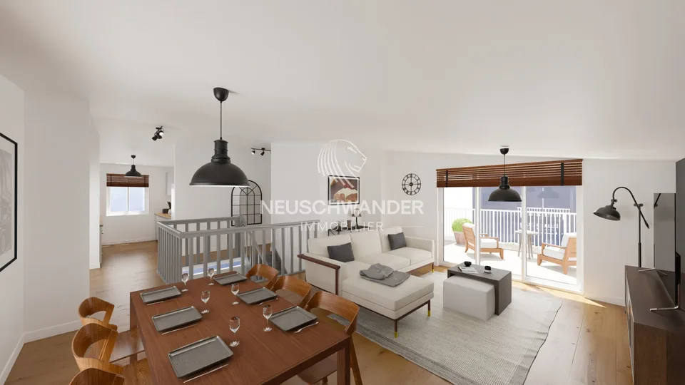 À Delémont attique de 4.5 pièces avec 2 terrasses à vendre