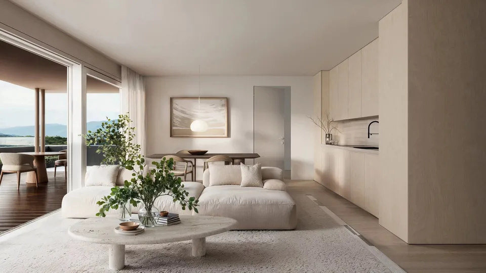 Attico di 3,5 locali con grande terrazza e giardino privato