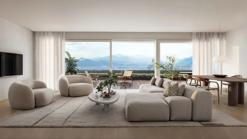 Sublime appartamento di 4,5 locali al piano terra con grande terrazza