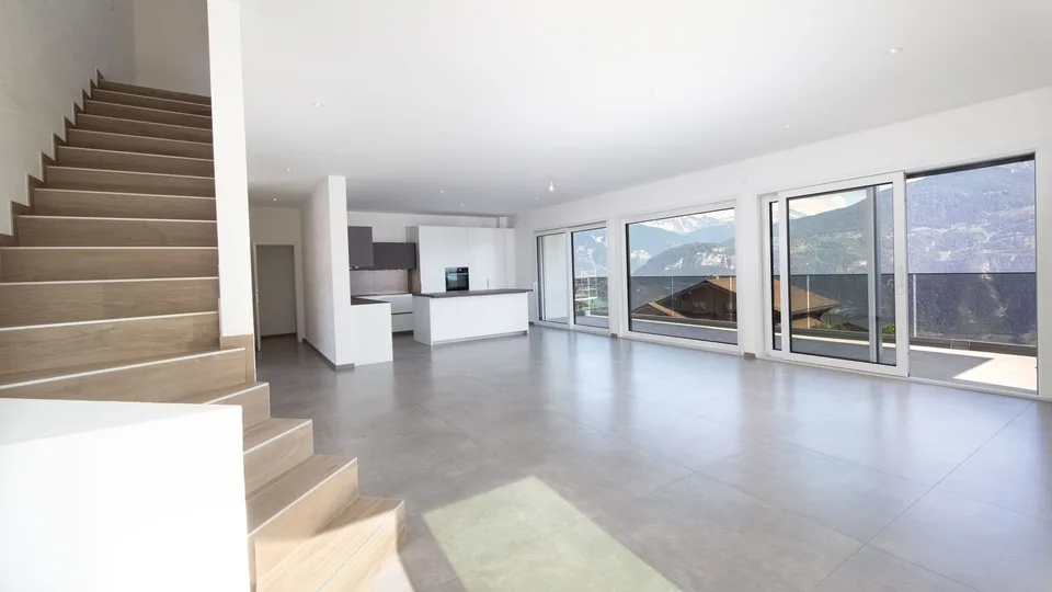 A pochi minuti da Crans-Montana. Chermignon. Villa contemporanea di 5,5 locali con vista sulle Alpi