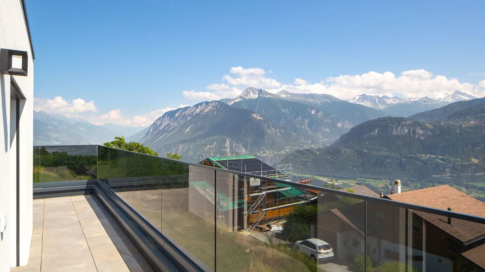 Nur wenige Minuten von Crans-Montana entfernt. Chermignon. Zeitgenössische Villa mit 5,5 Zimmern und Blick auf die Alpen – Foto 11 von 12