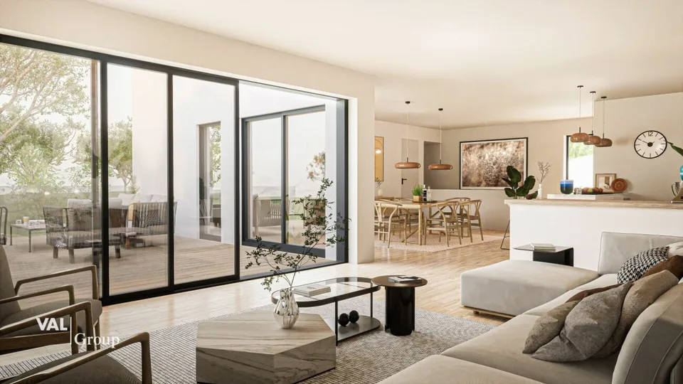Terrain à bâtir pour 3 maisons individuelles avec projet de construction approuvé