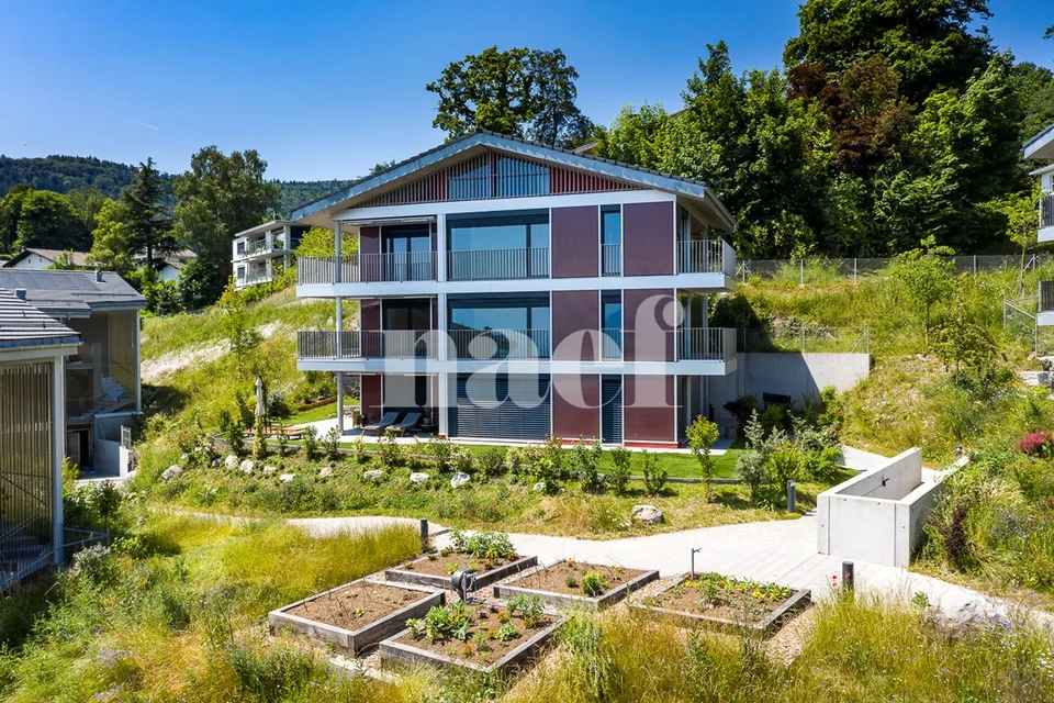 Appartamento nuovo di 4,5 locali in attico con soppalco e vista spettacolare sul lago in vendita a Jongny - Lotto D2