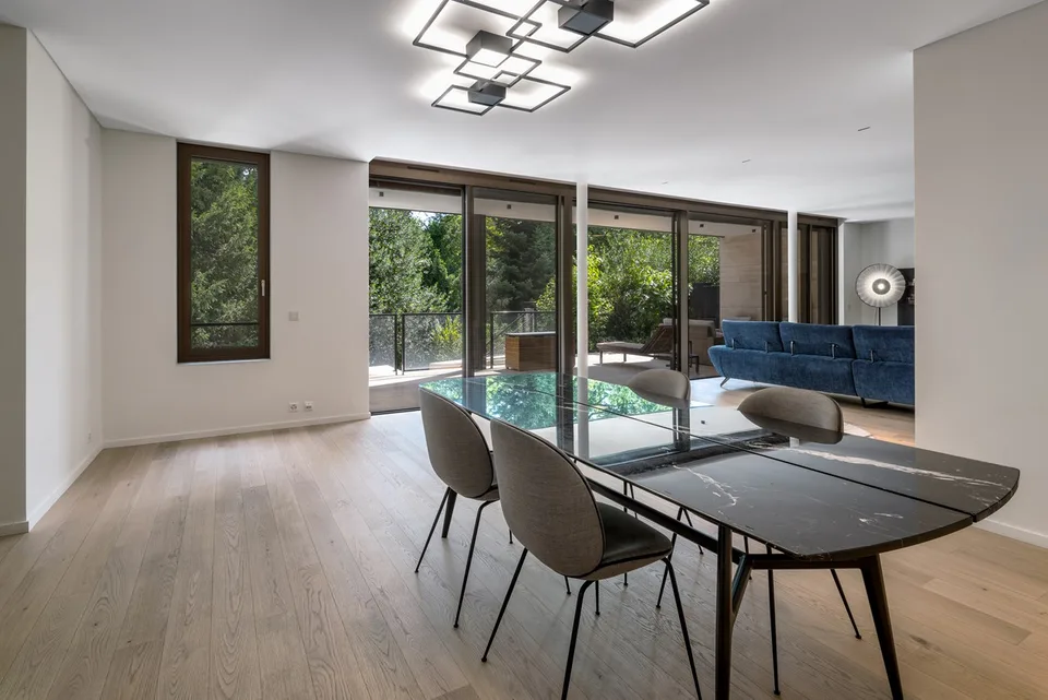 Außergewöhnliches Duplex mit privatem Garten? Residenz Beauvallon, Chêne-Bougeries.
