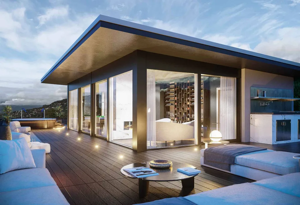 Luxuriöse neue Penthouse-Wohnung mit privatem Pool