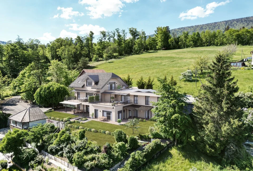 Neubau 4.5 EG mit 135m2 Wohnfläche mit fulminantem Ausblick
