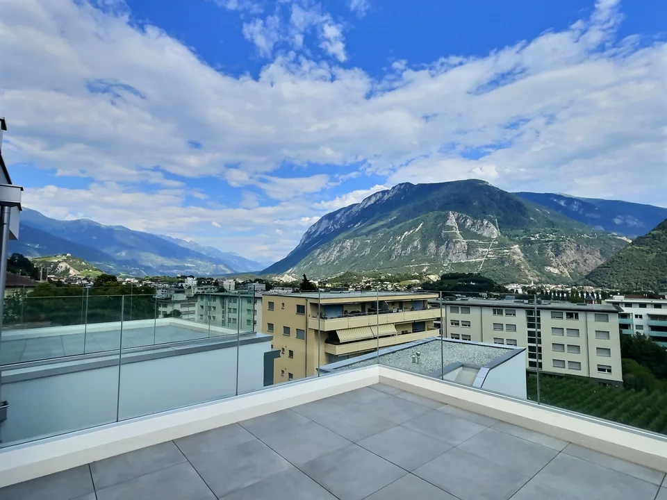 Bel appartement attique rooftop - 3.5 pièces à vendre - Sierre