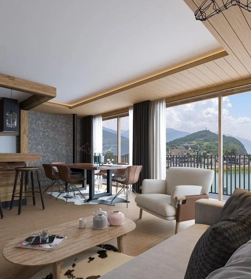 LENS Doppelhaushälfte in Hauptresidenz mit atemberaubendem Blick, nur wenige Schritte vom Zentrum entfernt