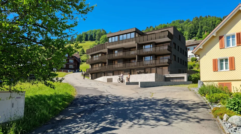 5.5-Zimmer-Gartenwohnung mit Seeblick in Euthal - kaufen