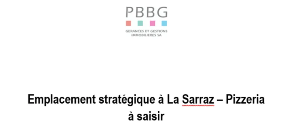 Strategische Lage in La Sarraz – Pizzeria zu übernehmen