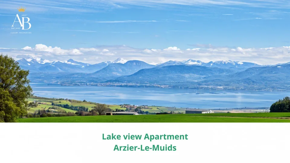 En exclusivité : Appartement moderne avec vue Lac et montagne/ Arzier-L-Muids