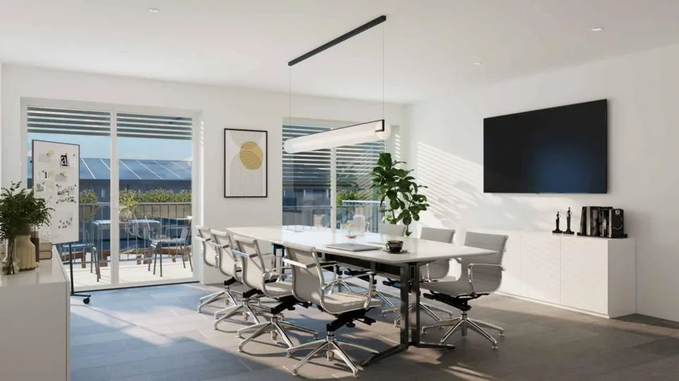 Administrative office space with balcony lot 29 in new project in Echandens