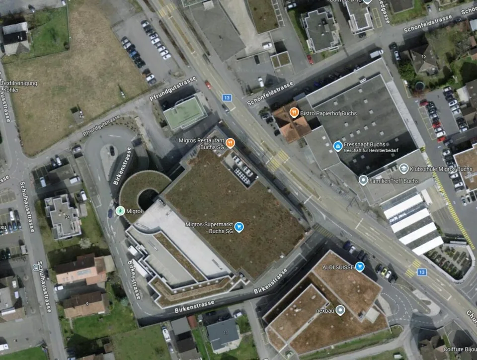 Geschäftshaus mit Entwicklungspotenzial an hochfrequenter Lage und gesicherter Parkierung in Buchs SG