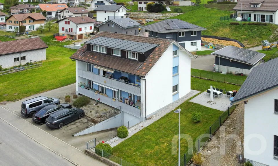 Mehrfamilienhaus im grünen Plasselb