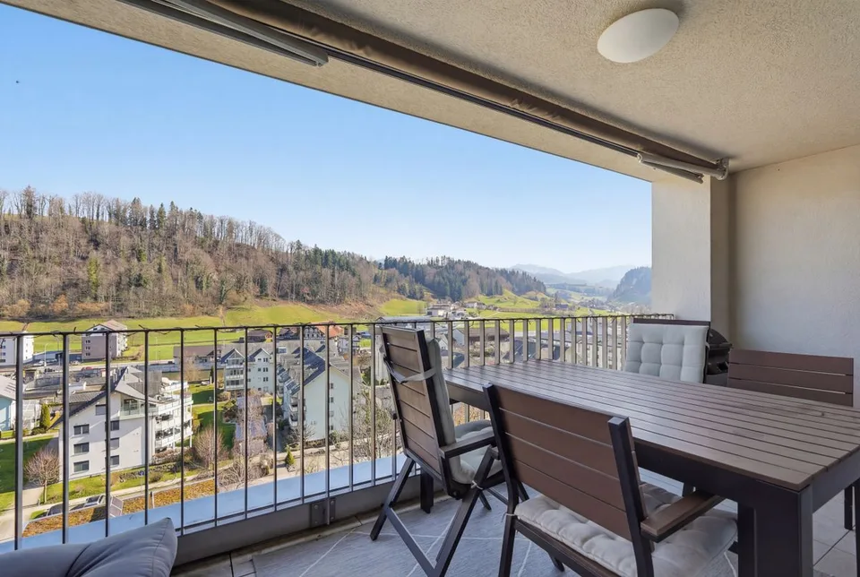 Helle 3.5-Zimmer-Wohnung mit Aussicht in Wolhusen