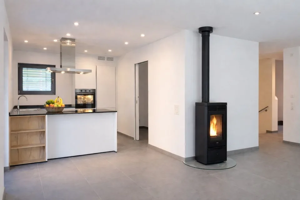 Villa unifamiliale de style contemporain avec jardin