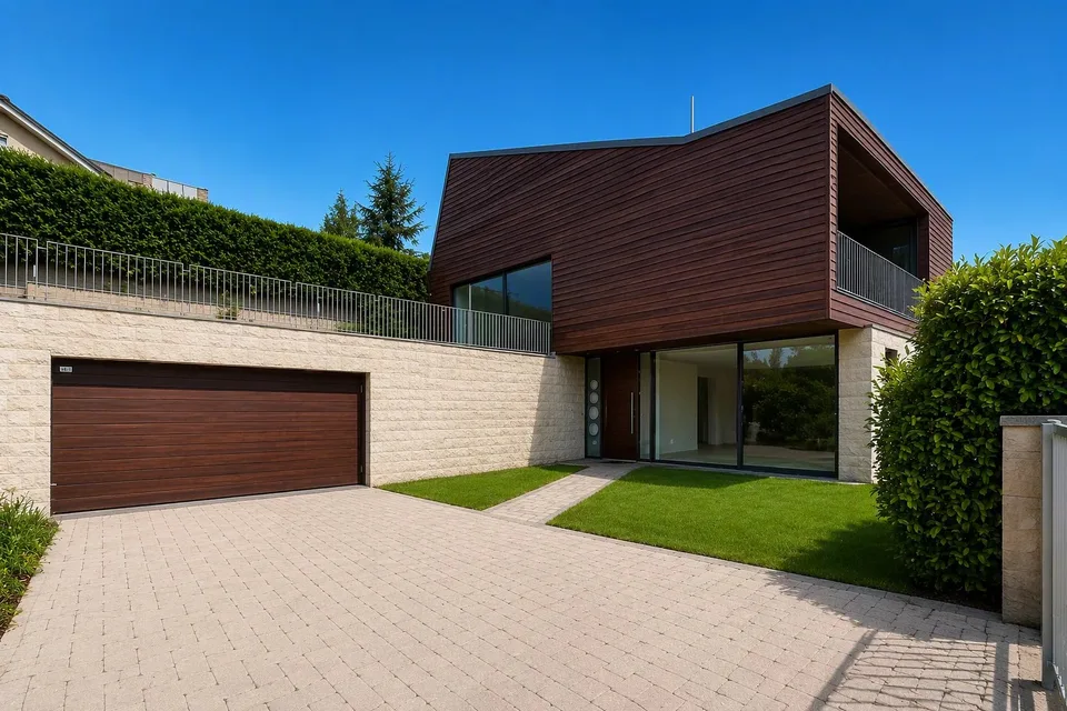 Villa d'architecte avec terrasse de 100m2 vue panoramique sur le lac, à seulement 10 minutes à pied du centre d'Arzier