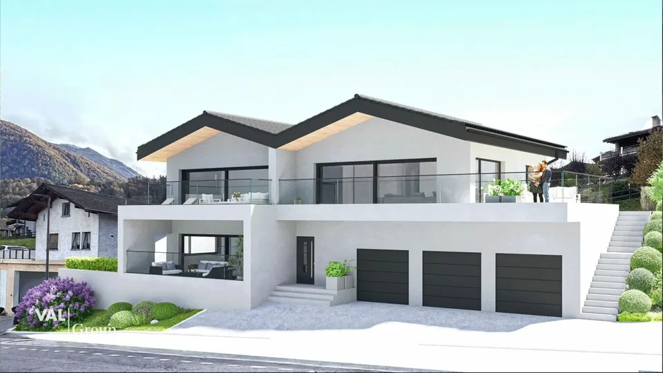 Terrain idéalement situé pour projet de 3 appartements, permis en force