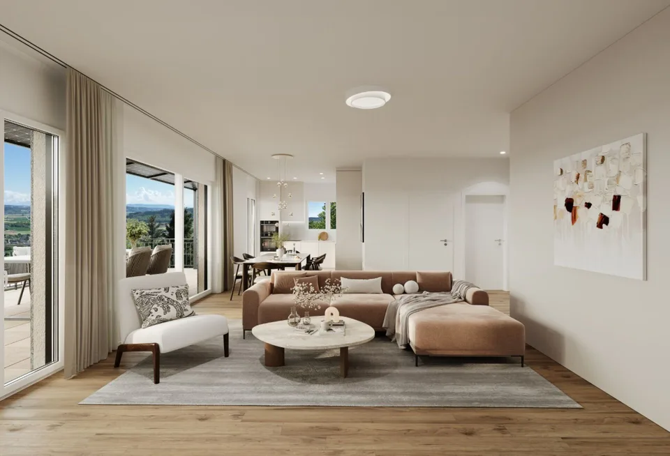 Neubau 3.5-Zimmer-Wohnung mit Fernsicht