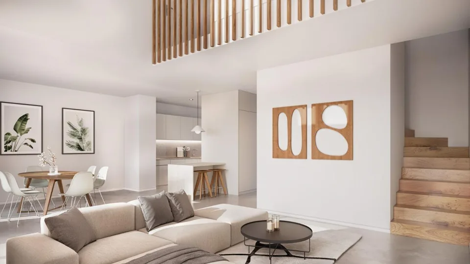 Am Ufer der Flüsse - Reihenhaus mit eleganten und hellen Linien