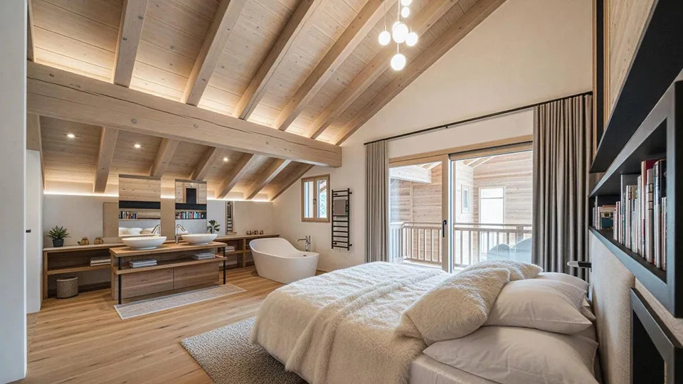 Esclusività. Crans, in costruzione: chalet di lusso con piscina interna – foto 6 di 11