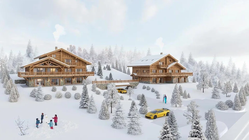 Esclusività. Crans, in costruzione: chalet di lusso con piscina interna – foto 10 di 11