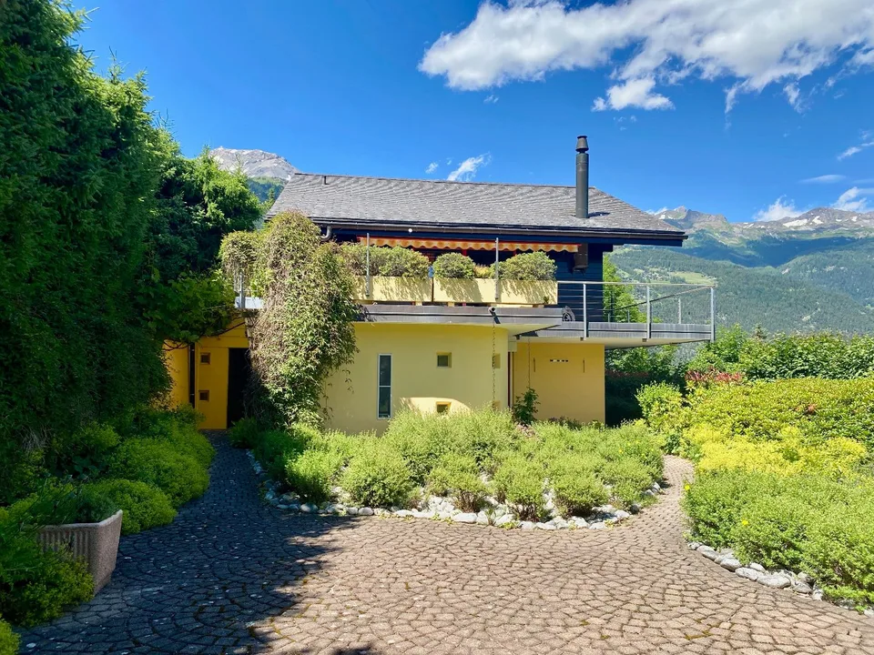 Bellissima casa di 5,5 stanze con vista panoramica a Mollens, Crans-Montana