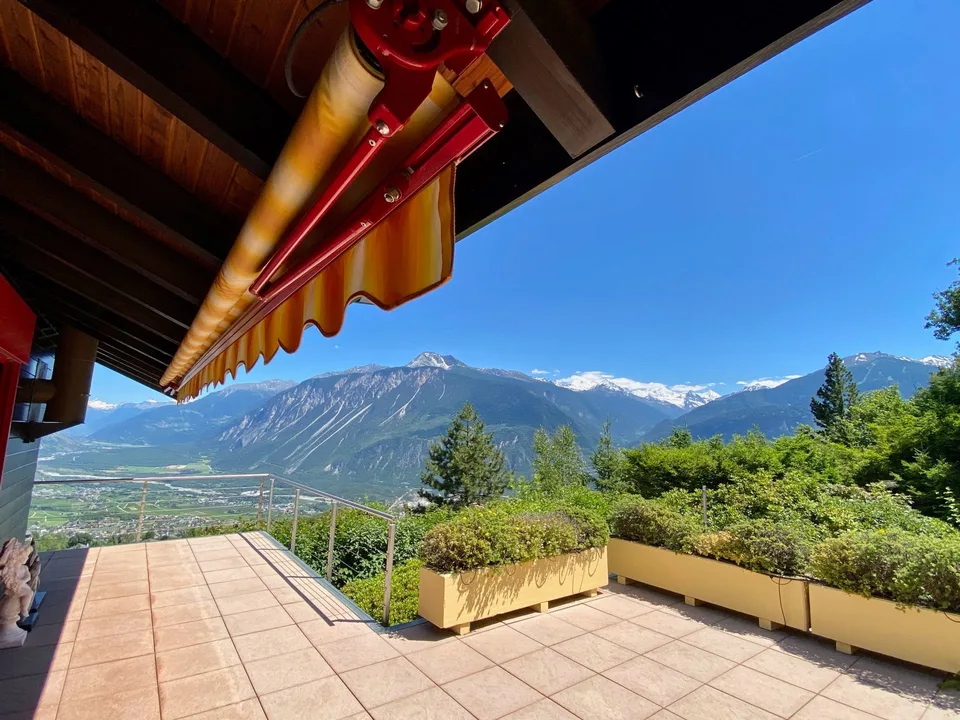 Bellissima casa di 5,5 stanze con vista panoramica a Mollens, Crans-Montana
