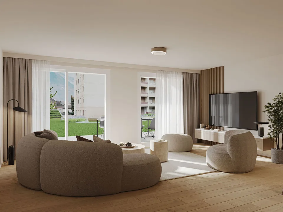 Duplex di 3,5 stanze nel centro di Sierre - spazioso e urbano