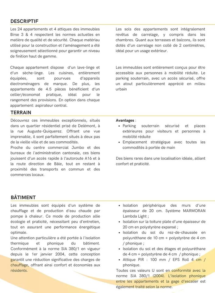 Appartamenti moderni in una nuova costruzione a Delémont