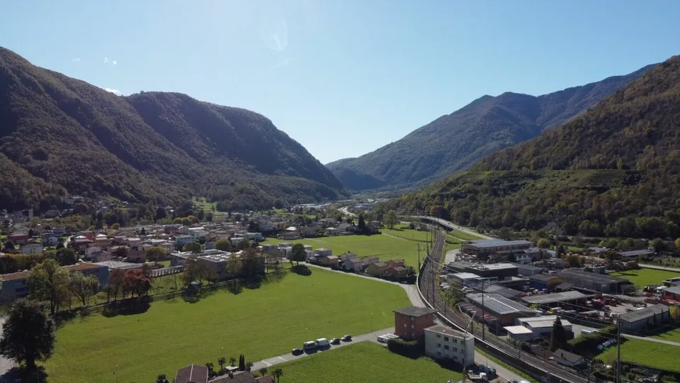 Sunny building plot with slight slope intended for residential use