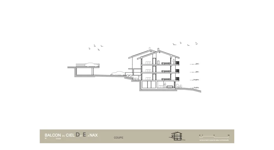 Balcon du Ciel à Nax - Résidences principales du studio au 4 pièces, actuellement sous charpente, avec fin des travaux prévue pour l'hiver 2026/2027 – photo 6 sur 13