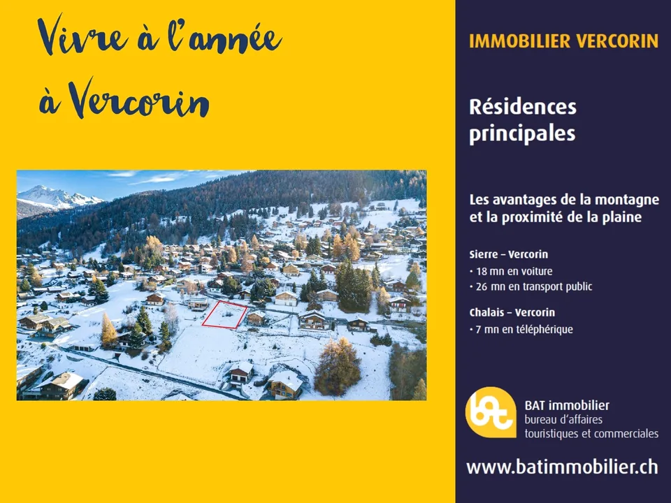 Vercorin - Chalet Avouintsettes - mit Baugenehmigung