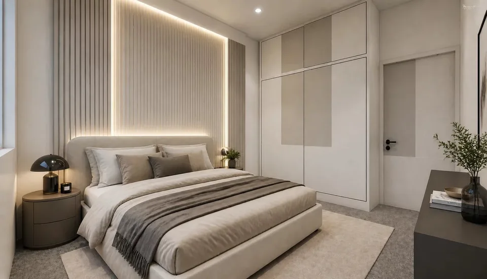 Elegante villa gemella contemporanea THPE in fase di progettazione