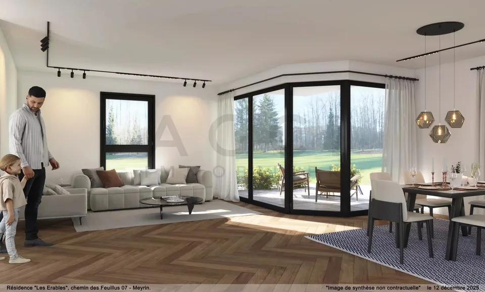 Résidence Les Érables – Lot 3.03 – 5 pièces avec balcon à Meyrin