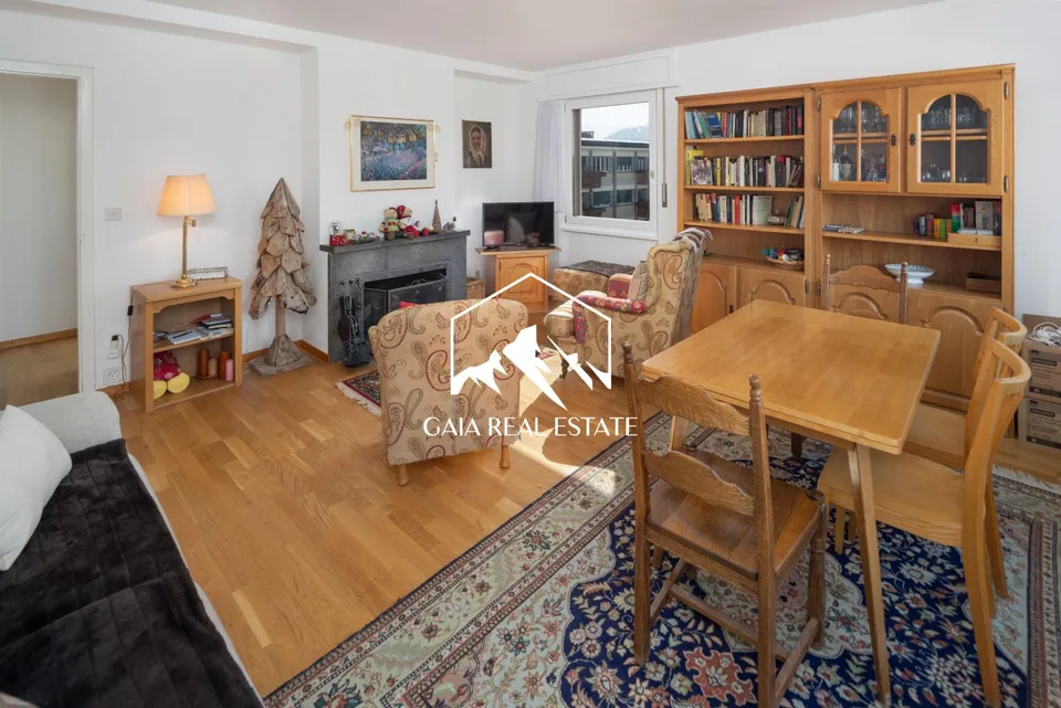 3.5 pièces en plein centre de Crans Montana avec vue et garage