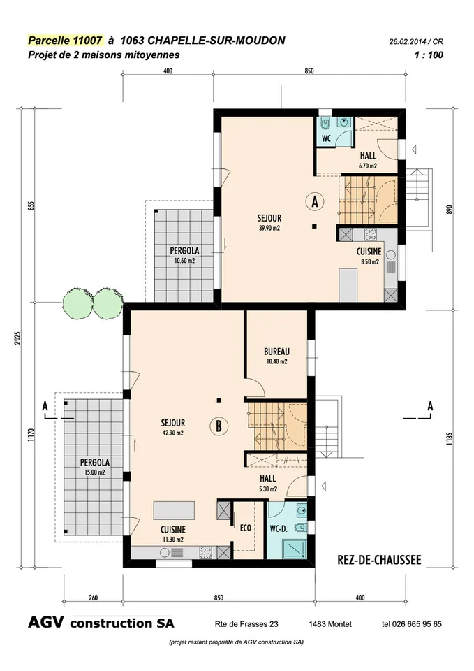 Letzte verfügbare Villa - Neues Projekt in Chapelle-sur-Moudon