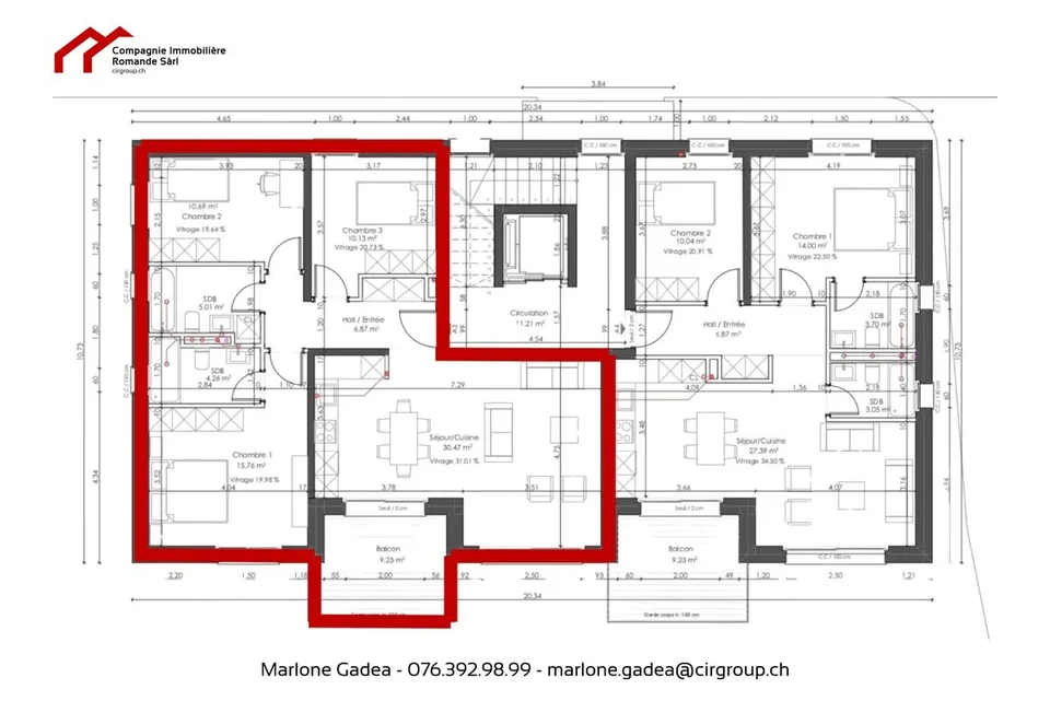 Appartement sur plans 4,5 pièces au Landeron
