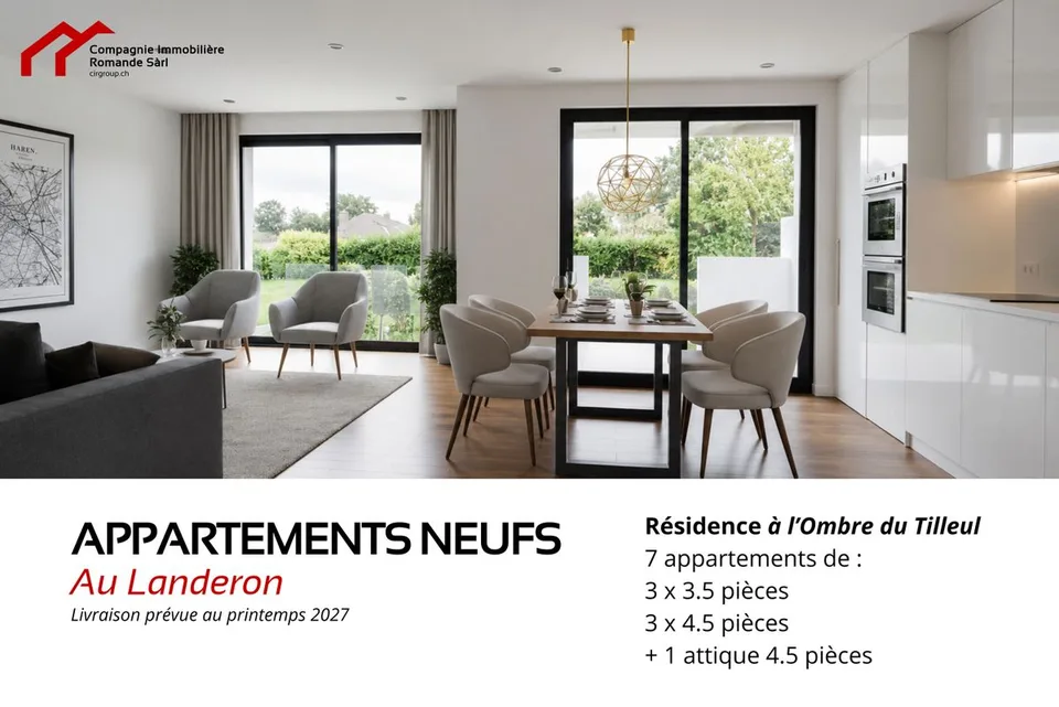 Appartement neuf en rez-de-jardin (Livraison printemps 2027)