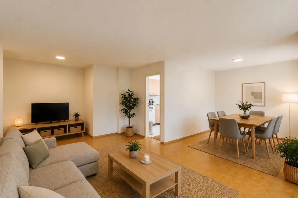 Appartamento funzionale con soggiorno spazioso e balcone