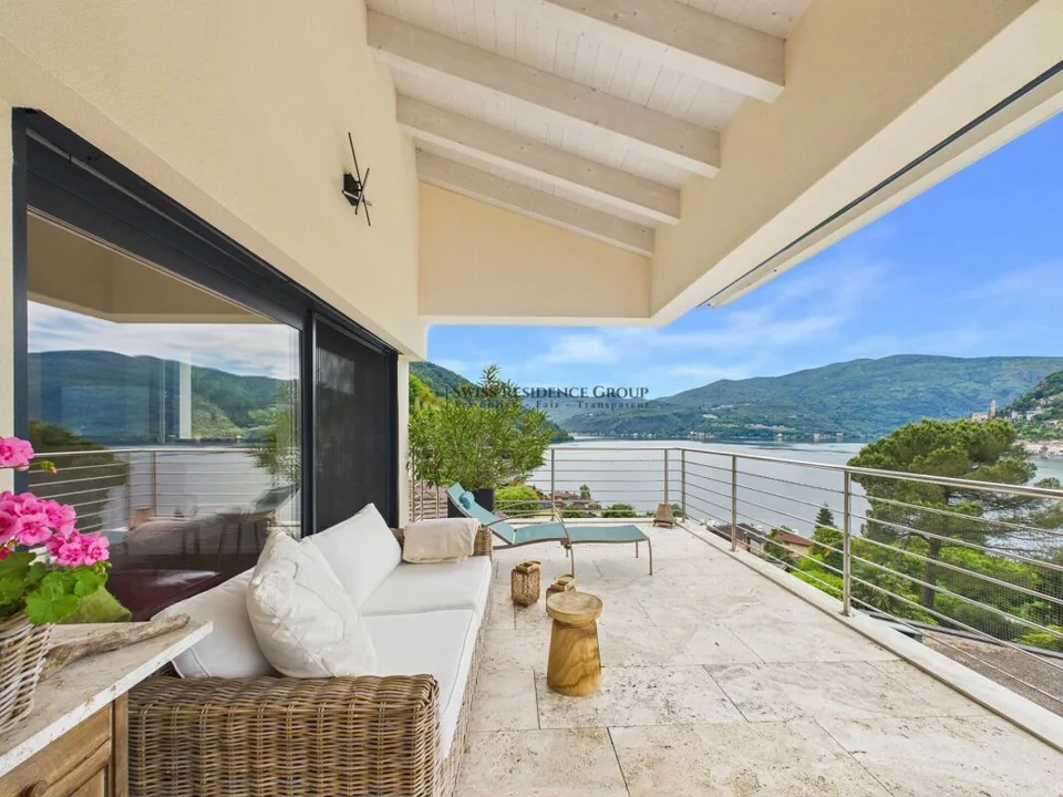 Prestigiosa villa moderna con Spa privata e vista lago a Brusino Arsizio