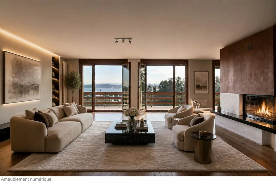 LUXUEUX APPARTEMENT AVEC VUE SUR LE LAC ET TOUT PROCHE DU PORT DE PLAISANCE